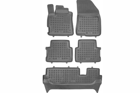 Гумени стелки Rezaw-Plast за Dacia Jogger (2021+) - 7 seats - тип леген