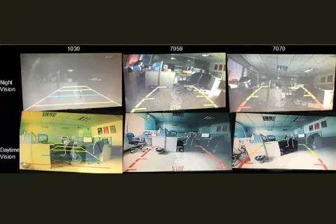 Камера за задно виждане с пробиване над номера Камера за задно виждане с пробиване над номера