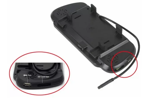 Парктроник с цветен дисплей 7" в огледало с USB, Bluethooth и камера