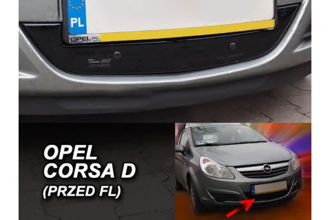 Зимен дефлектор (протектор) за решетка HЕКО за Opel Corsa D (2006–2011) - down