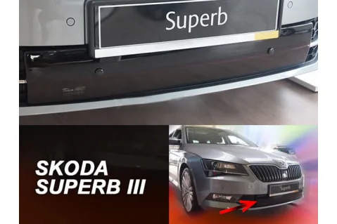 Зимен дефлектор (протектор) за решетка HЕКО за Skoda Superb (2015-2019) - down