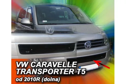 Зимен дефлектор (протектор) за решетка HЕКО за VW Transporter T5 (2009-2015) - down