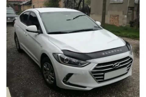 Дефлектор за преден капак Vip Tuning за Hyundai Elantra (2016-2020) - дълъг