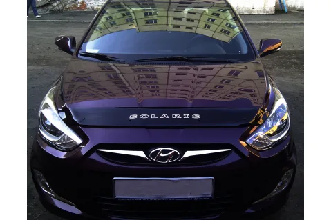 Дефлектор за преден капак Vip Tuning за Hyundai Solaris (2010-2022) - къс