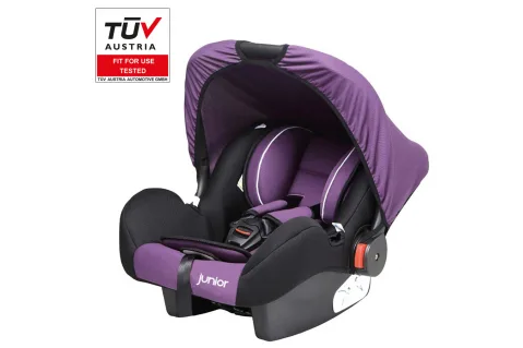 Бебешко столче за кола с дръжка Petex Junior - Bambini - лилав цвят