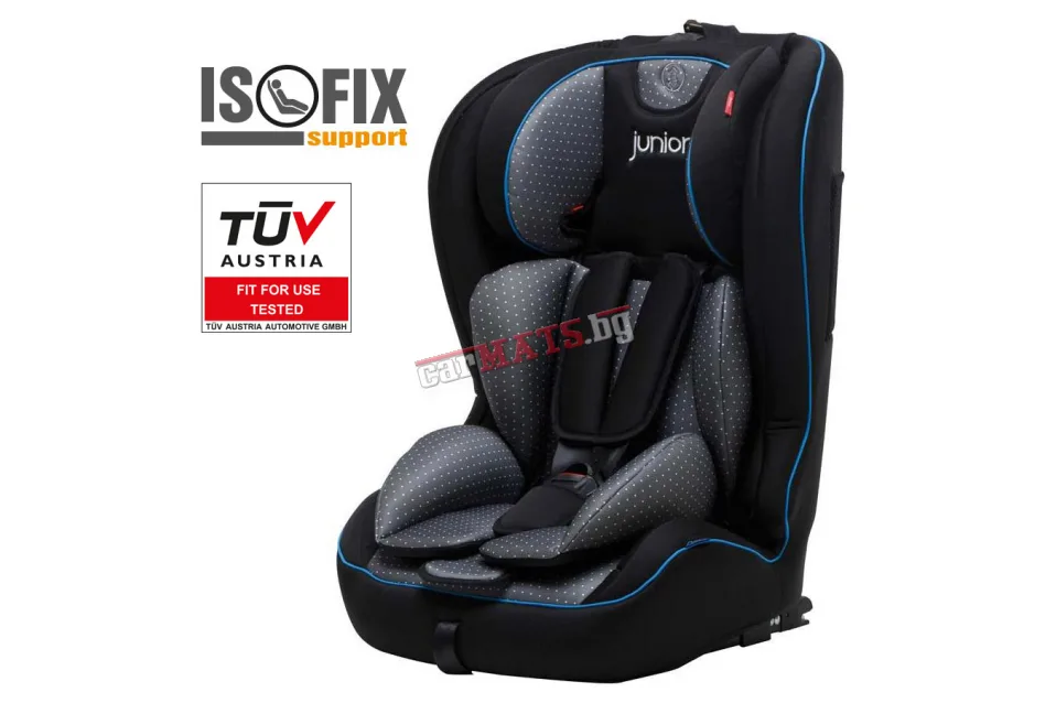 Детско столче за кола Petex Junior - Premium Plus Black Детско столче за кола Petex Junior - Premium Plus Black