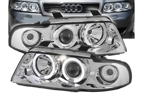 Кристални фарове ANGEL EYES за Audi A4 B5 (1995-1998)
