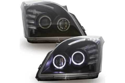 Кристални фарове ANGEL EYES за Toyota Land Cruiser  J120 (2003-2009)  - черни