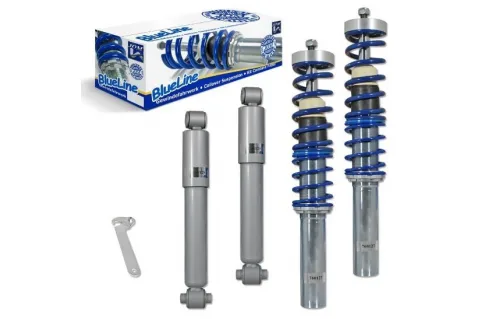 Спортно / Регулируемо окачване за Peugeot 206 (1998-2012) - Син - (COILOVERS)