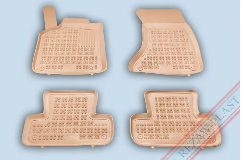 Гумени стелки Rezaw-Plast за Audi Q5 (2008-2017) - тип леген - Бежови