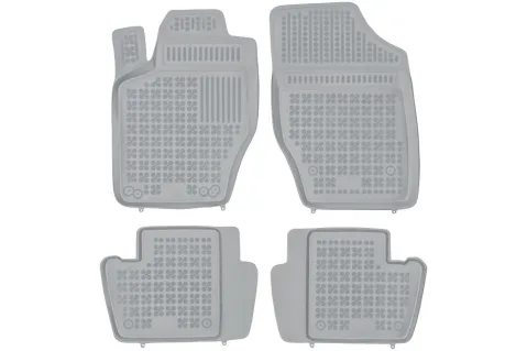 Гумени стелки Rezaw-Plast за Peugeot 307 (2001-2011) - тип леген - Сиви