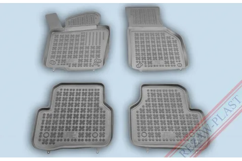 Гумени стелки Rezaw-Plast за Volkswagen Passat B6 , B7 , Tiguan , Jetta (2005-2018) - тип леген - Сиви