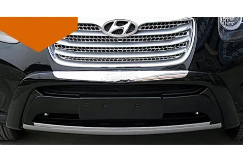 Преден и заден ролбар за Hyundai Santa Fe (2010-2012) - Черен