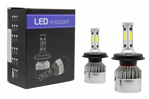 Лед крушки - Bi-Led система Н4 за фарове S2 - 7600 Лумена, 36W - COB 6000K