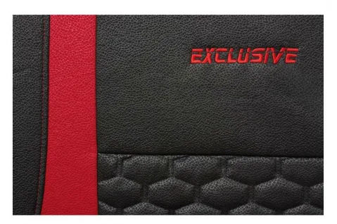 Тапицерии за седалки Petex "Exclusive" - Черно-червен Тапицерии за седалки Petex "Exclusive" - Черно-червен
