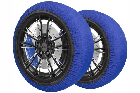 Текстилни вериги за сняг Streetech - син цвят - размер L - 2бр