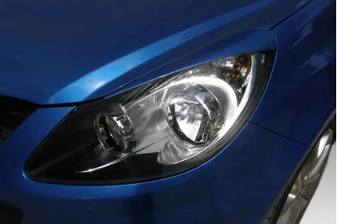 Вежди за фарове за Opel Corsa D (2006-2014) - EU - Черни