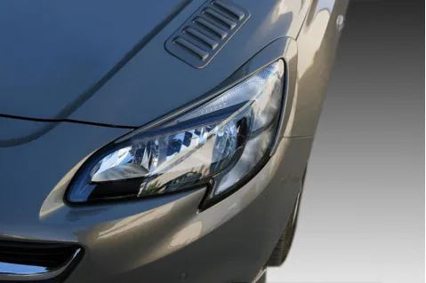 Вежди за фарове за Opel Corsa E (2014-2018) - EU - Черни