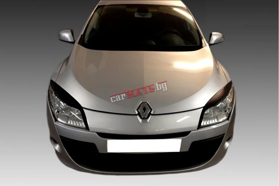 Вежди за фарове за Renault Megane (2008-2016) - EU - Черни Вежди за фарове за Renault Megane (2008-2016) - EU - Черни
