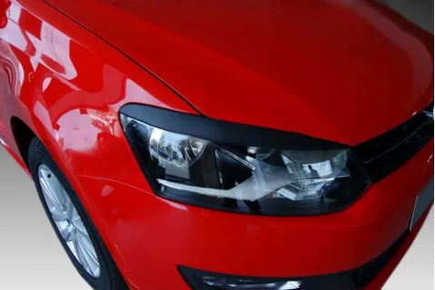 Вежди за фарове за VW Polo (2009-2015) - EU - Черни