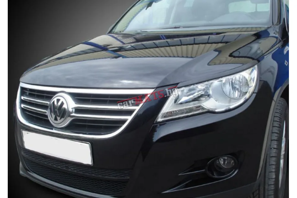 Вежди за фарове за VW Tiguan (2007-2017) - EU - Черни Вежди за фарове за VW Tiguan (2007-2017) - EU - Черни